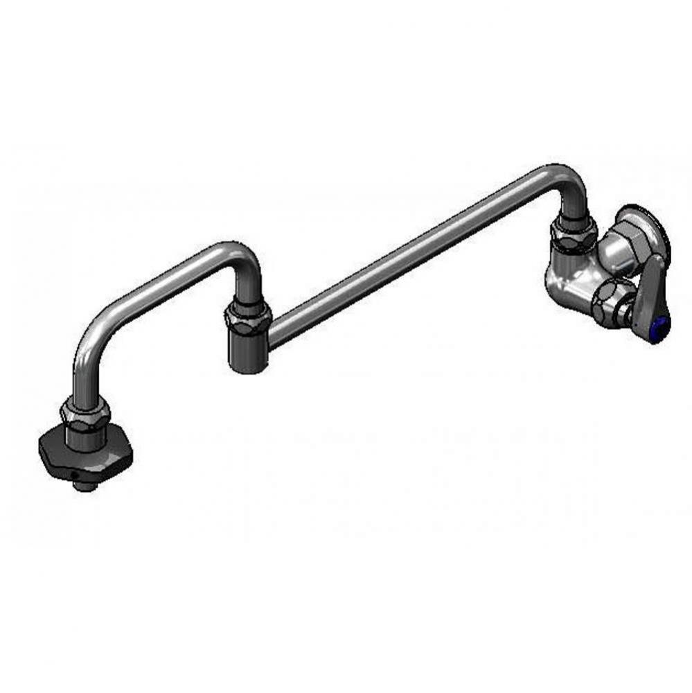 Pot Filler, Wall Mount, Single Control, 18'' Double-Joint Nozzle, Insulated On-Off Contr