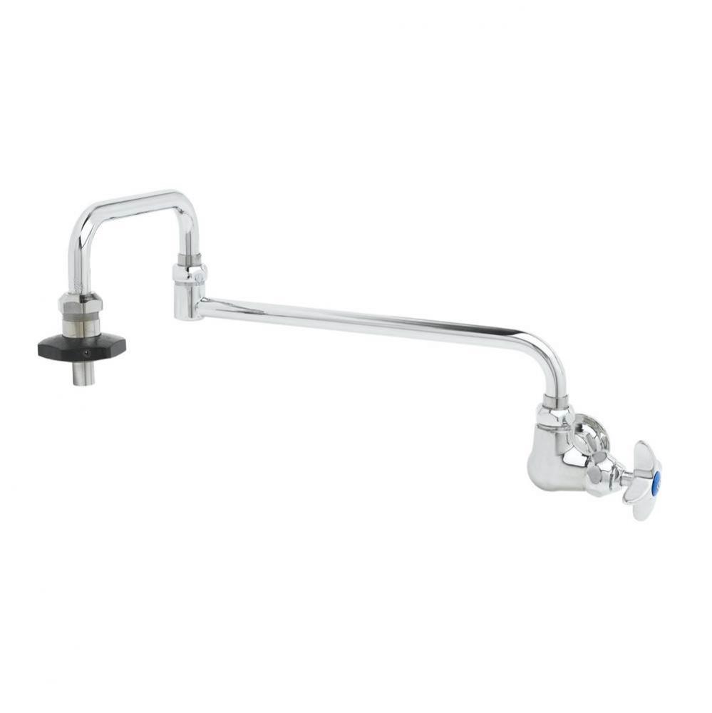 Pot Filler, Wall Mount, Single Control, 18'' Double Joint Nozzle, Insulated On-Off Contr