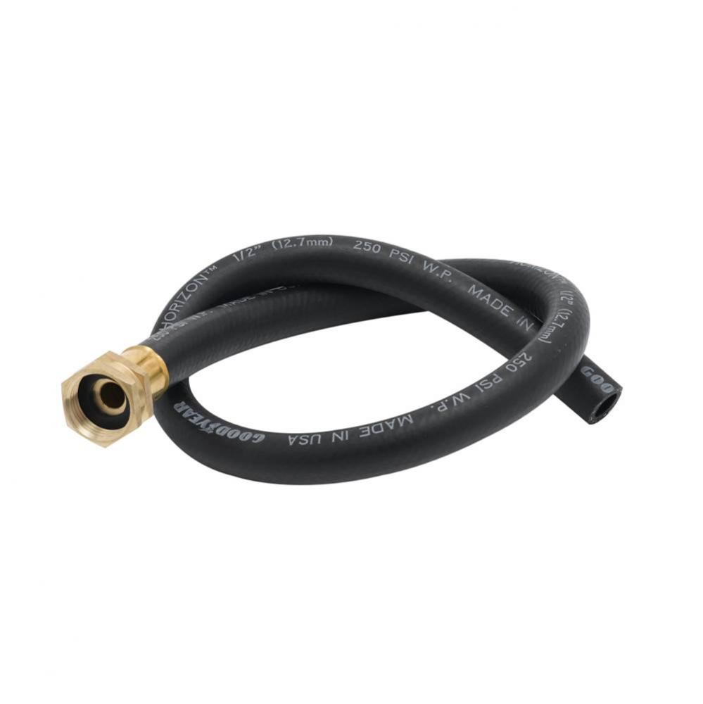 30'' Black Rubber Hose w/ Garden Hose Inlet