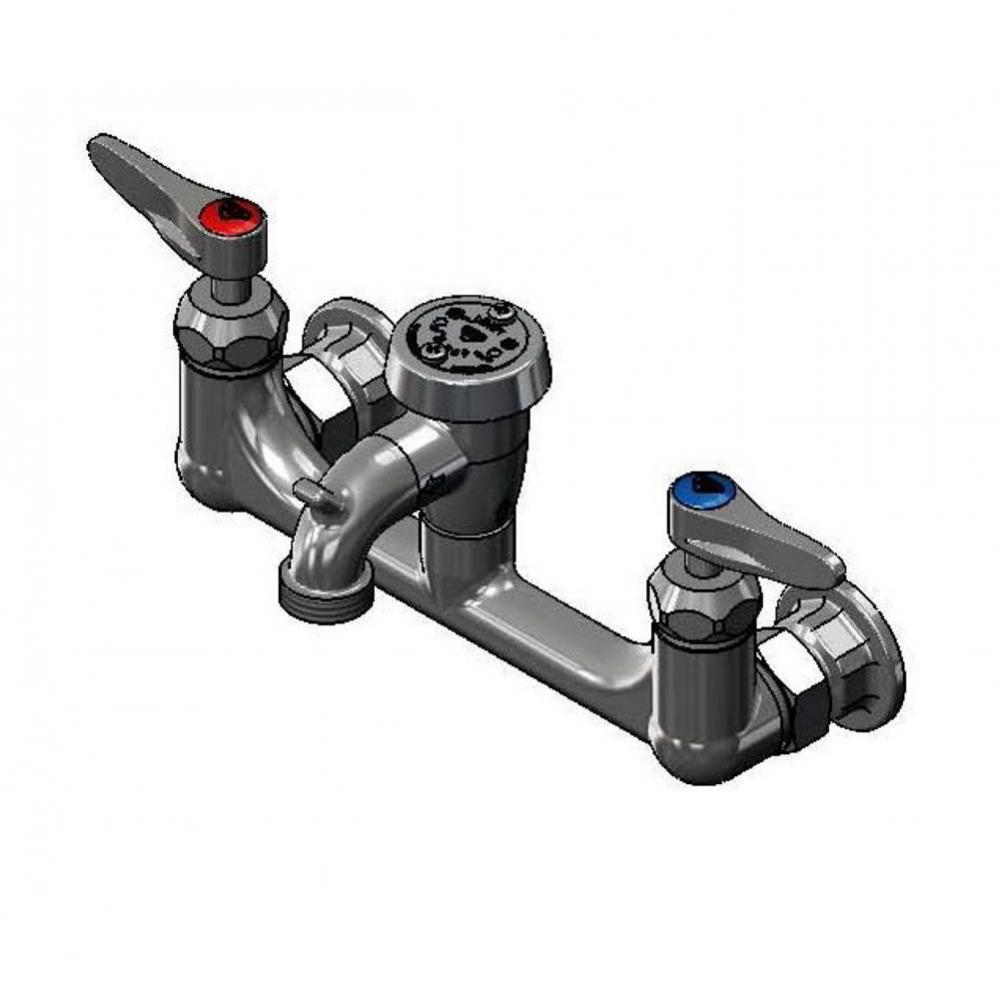 Service Sink, Cerama Cartridges w/ Check Valves, Lever Handles & Polished Chrome