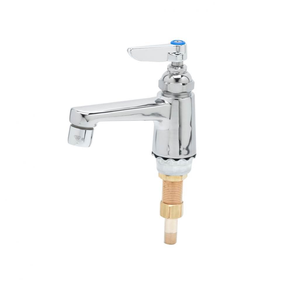 Single Temp Deck Mount Faucet, Lever Handle, Cold Index, 1/2'' NPSM Inlet Shank