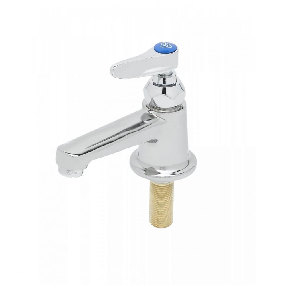 Single Temp Deck Mount Faucet, Lever Handle, Cold Index, 1/2'' NPSM Inlet Shank