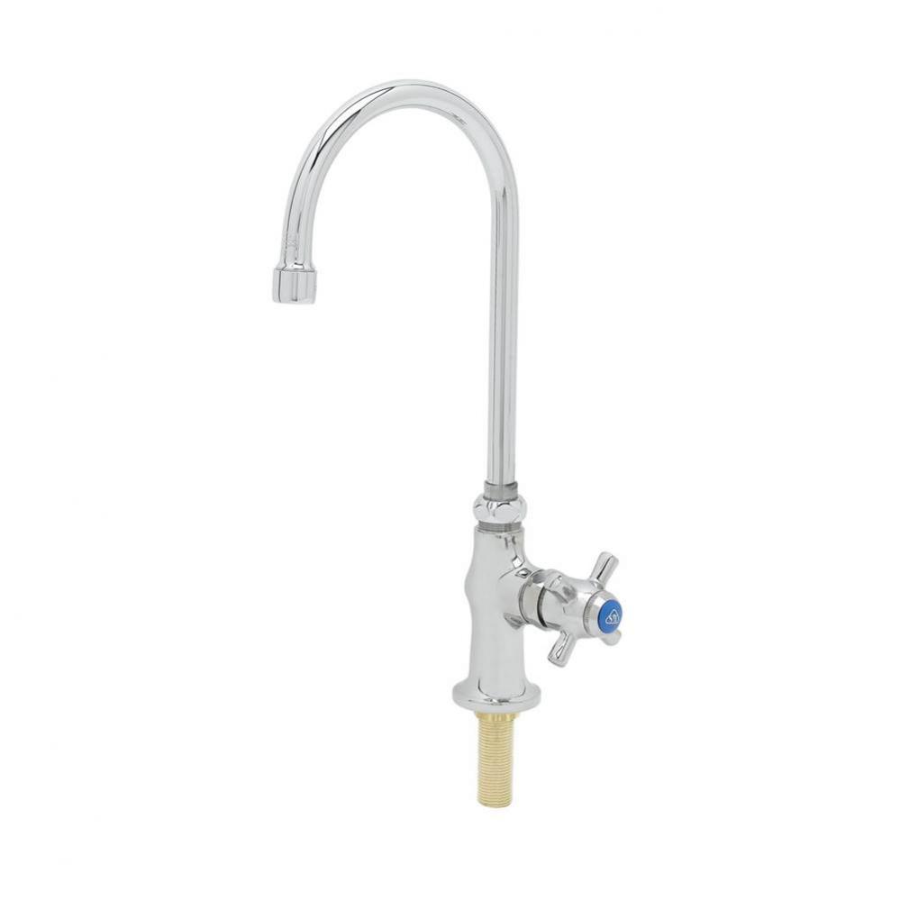 Sill Faucet, Deck Mount, Swivel/Rigid Gooseneck with Stream Regulator