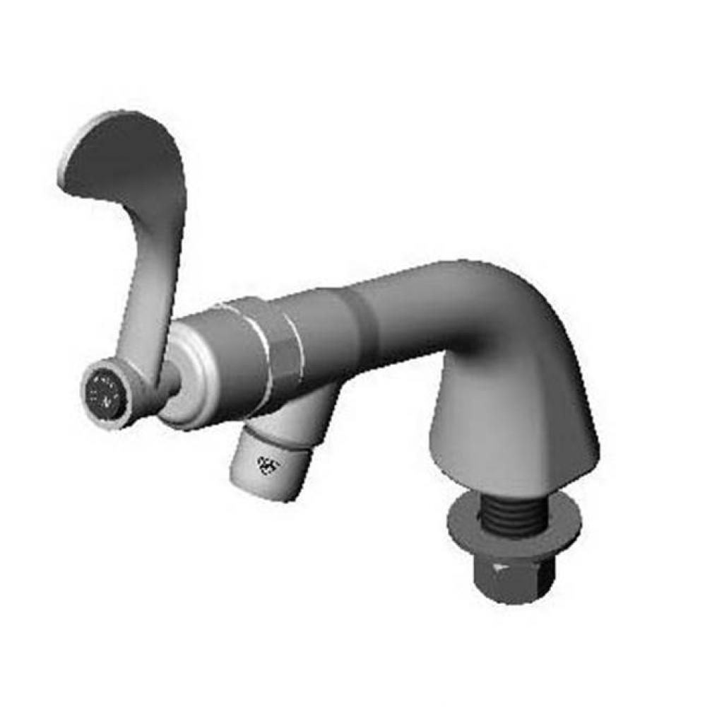 Metering Faucet, Single Temperature, 4'' Wrist-Action Handle, 1/2'' NPT Male S