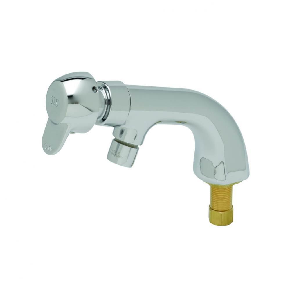 Single Temp Metering Faucet, Pivot Action Metering, 1/2'' NPSM Male Shank