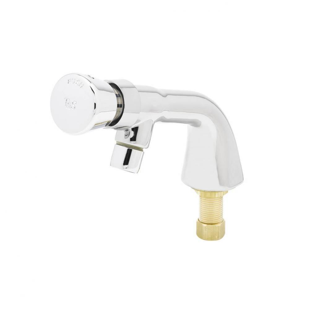 Single Hole/Temp Faucet w/ Metering & 0.5 Gpm Non-Aerated Vandal Resistant Spray Device