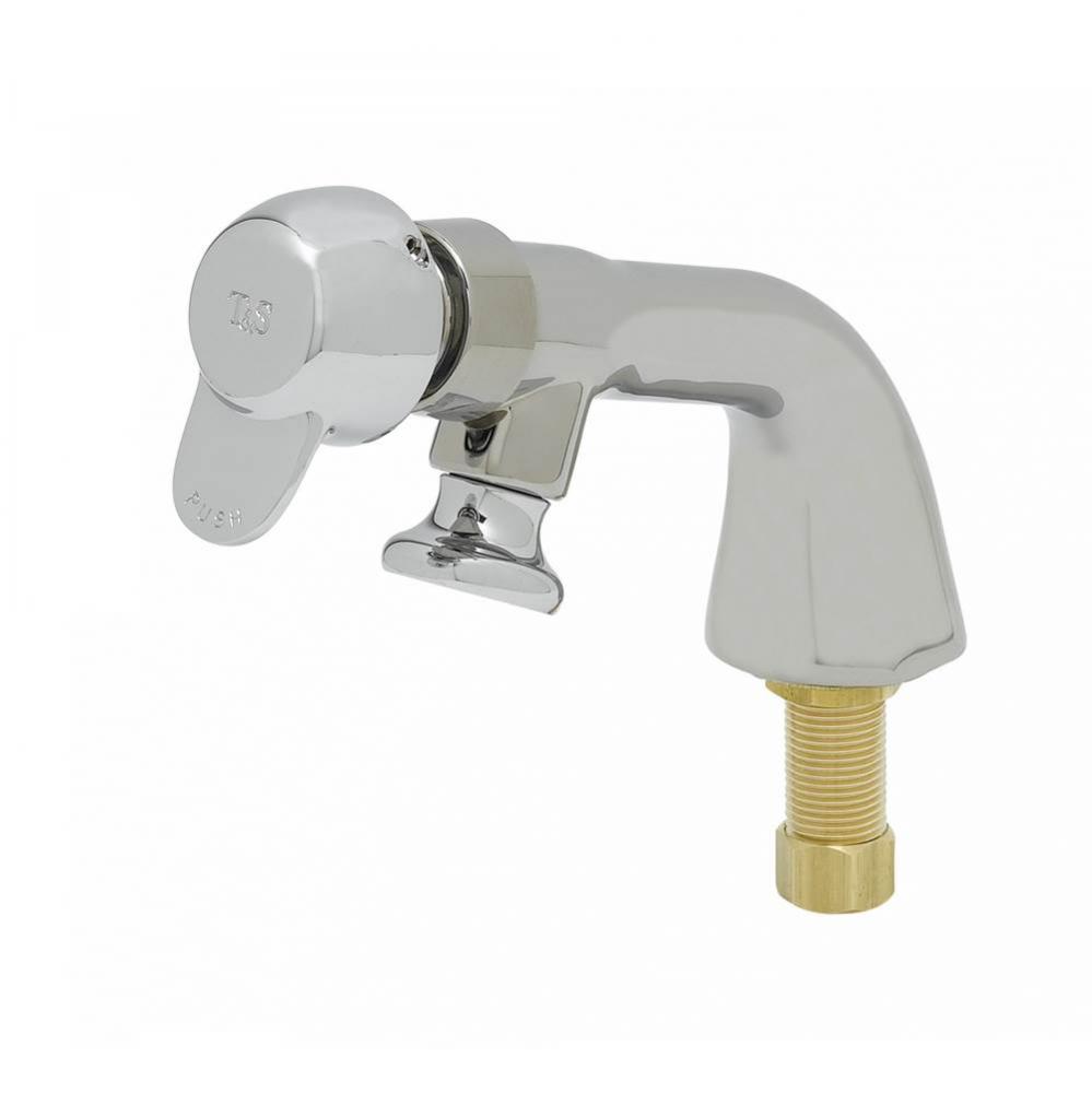 Single Temp Metering Faucet, Pivot Action Metering, 1/2'' NPSM Male Shank