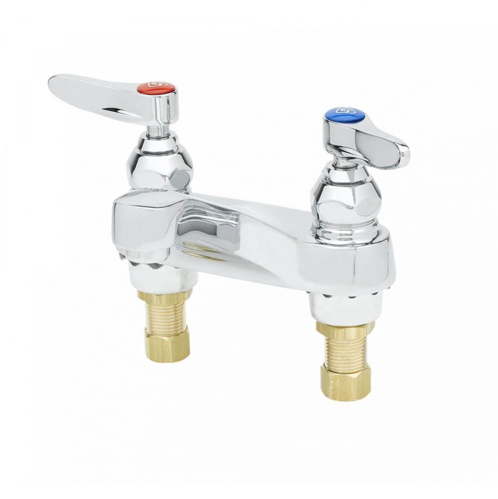 Lavatory Faucet, Deck Mount, 4'' Centers, 0.5 GPM Spray Device, 1/2'' NPSM Mal