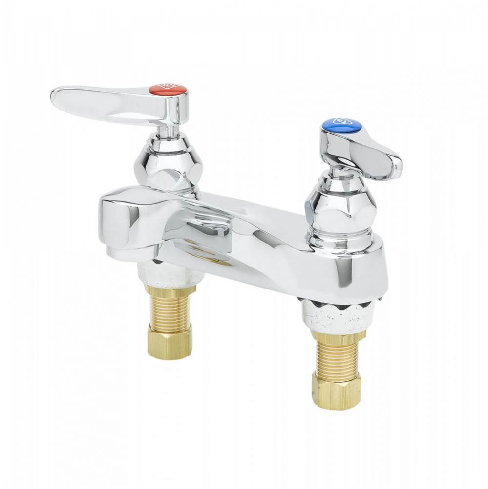 Lavatory Faucet, Deck Mount, 4'' Centers, 0.5 GPM VR Spray Device, 1/2'' NPSM