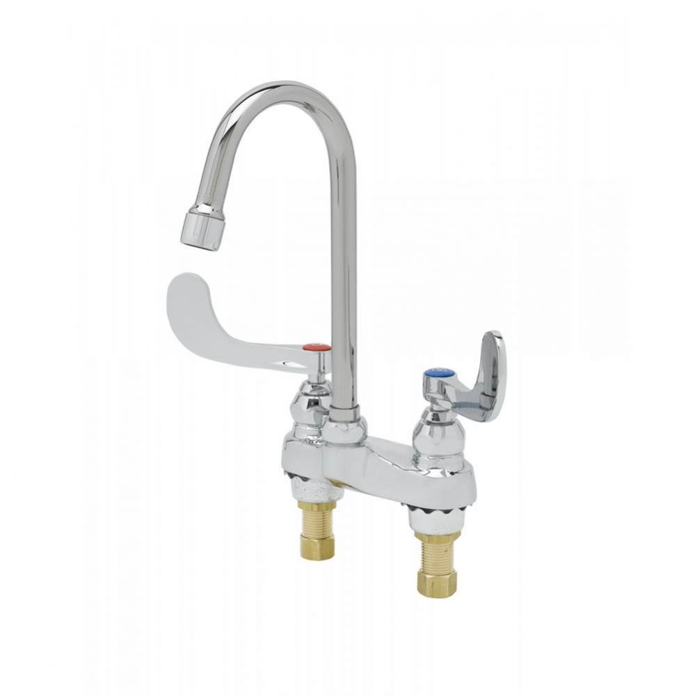 4'' Centerset Faucet, Swivel Gooseneck, Qtr-Turn Eternas, 2.2 gpm Aerator