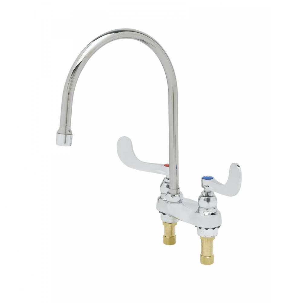 4'' Centerset Faucet, Swivel Gooseneck w/ 2.2 gpm Laminar Outlet, Eternas w/ Spring Chec