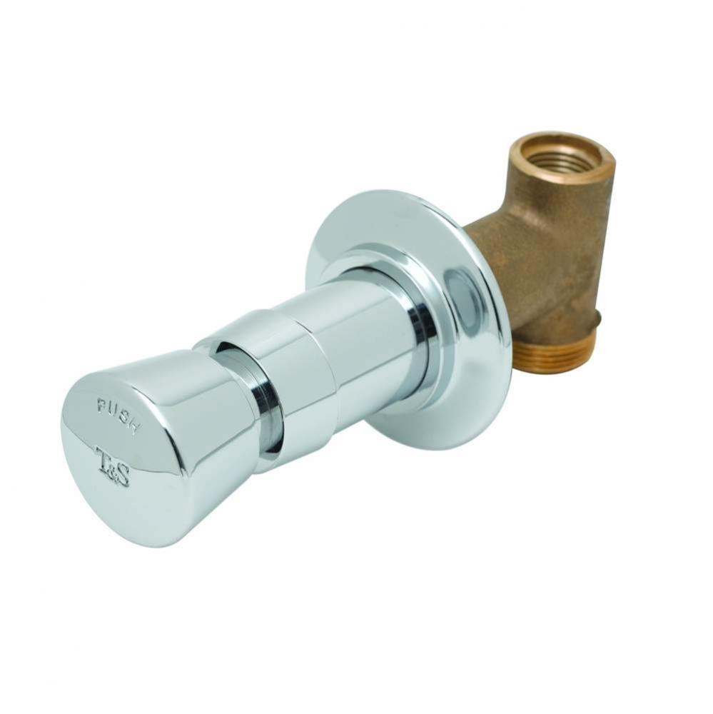 Concealed Straight Valve, Metering, Vandal Resistant, Union Coupling Inlets