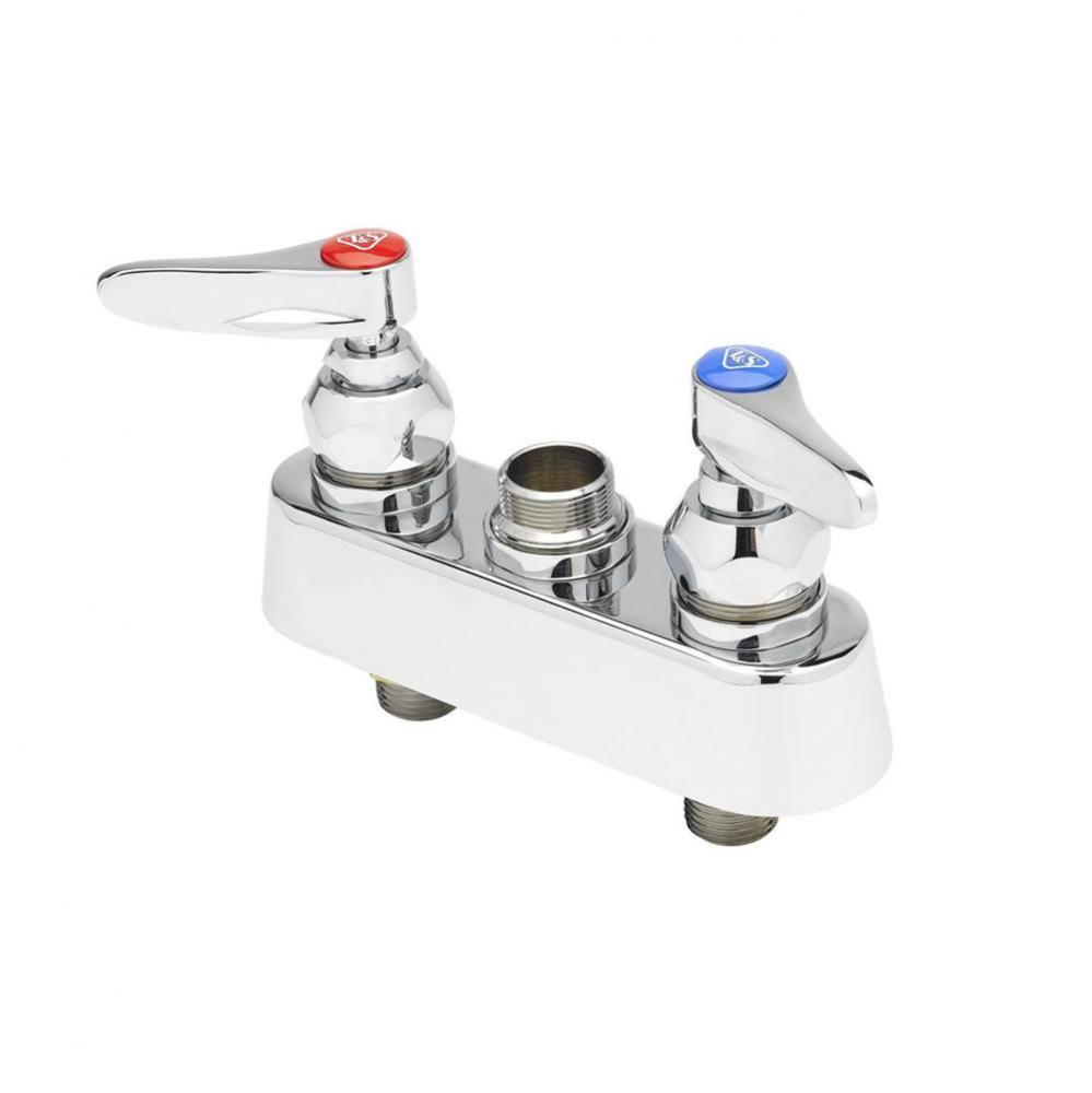 Workboard Faucet, Deck Mount, 3-1/2'' Centers, Lever Handles, 1/2'' NPT Male I