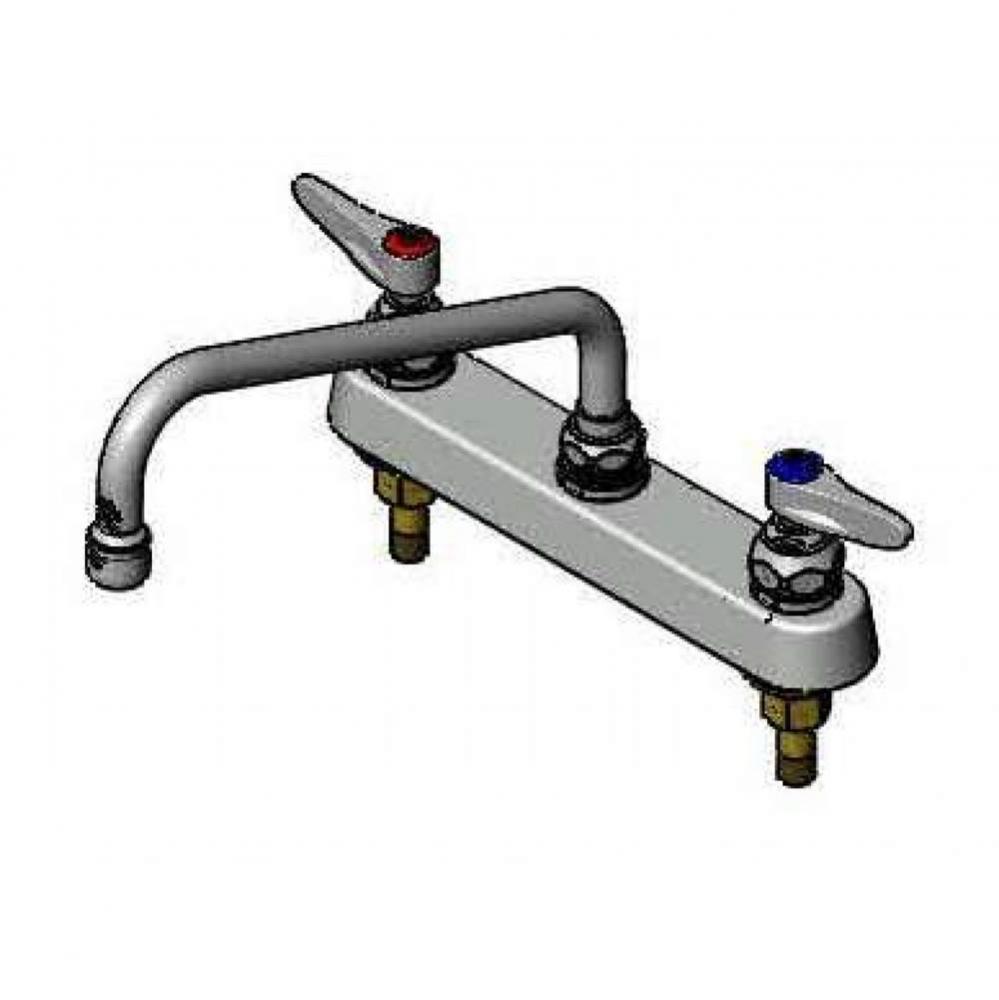 8'' Deck Mount Workboard, 1/2'' NPT Shanks, 10'' Swing Nozzle, 2.2 G