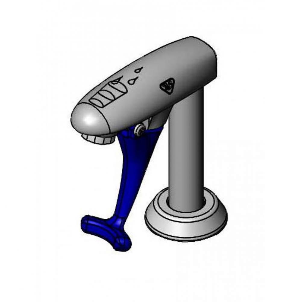 Glass Filler, 4'' Deck Mount Pedestal, 1/2'' NPT Male Shank