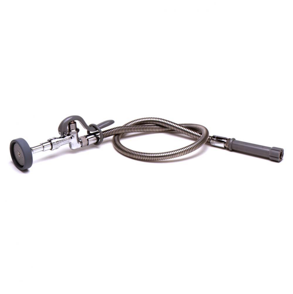 Spray Assembly, 3' Stainless Steel Hose with Quick Disconnect Spray Valve