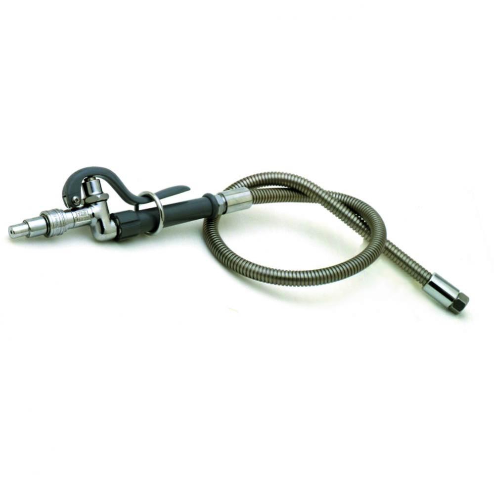 Spray Assembly, 3' Stainless Steel Hose with Quick Disconnect Fan Spray Head