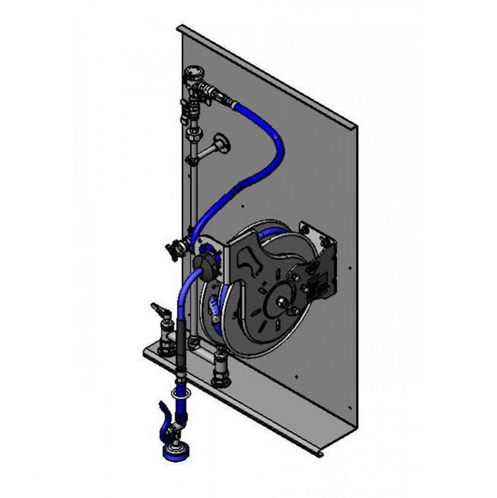 Complete SS Hose Reel System w/ SS Backplate