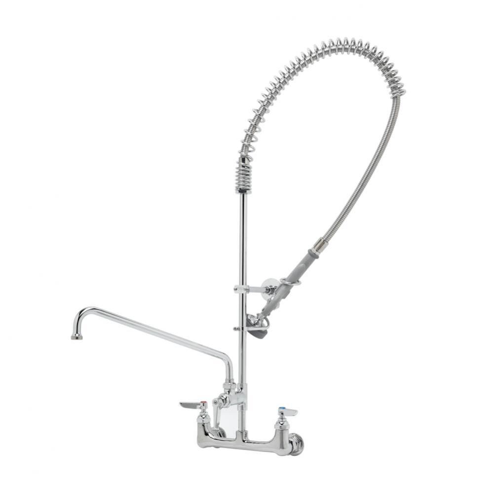Pre-Rinse Unit: 8'' Wall Mount, Add-On Faucet w/ 14'' Swing Nozzle, B-0044-H &