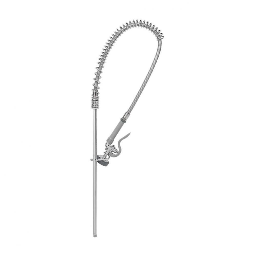 Pre-Rinse Assembly, 44'' Stainless Steel Hose, Self Closing Squeeze Valve, 24'&apos