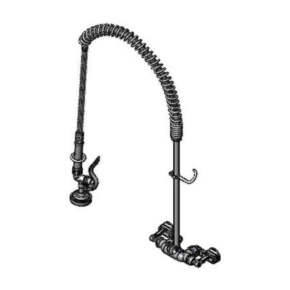 Pre-Rinse, Spring Action, Wall Mount, Adjustable Inlet Centers, Spray Valve, Wall Bracket