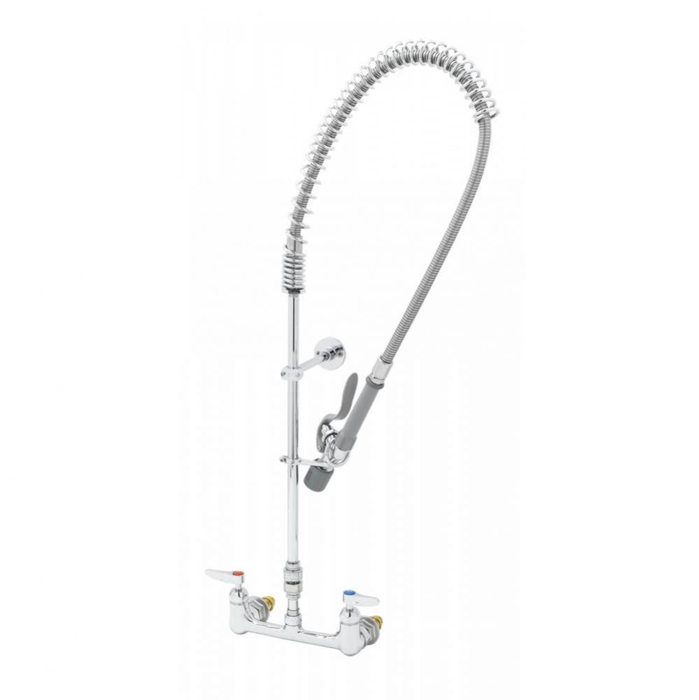 Pre-Rinse Unit, 8'' Wall Mount, Vacuum Breaker, Wall Bracket, Low Flow Spray Valve Ceram