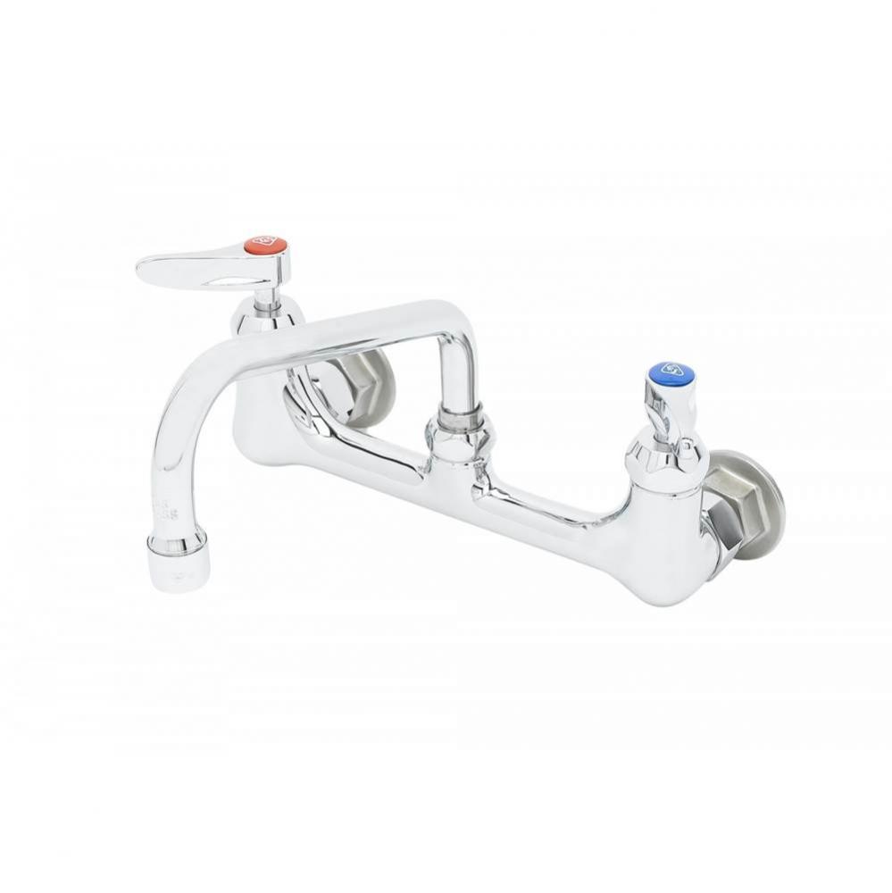 8'' Wall Mount Mixing Faucet w/ CV Ceramas, 8'' Swing Nozzle (060X), 1/2'