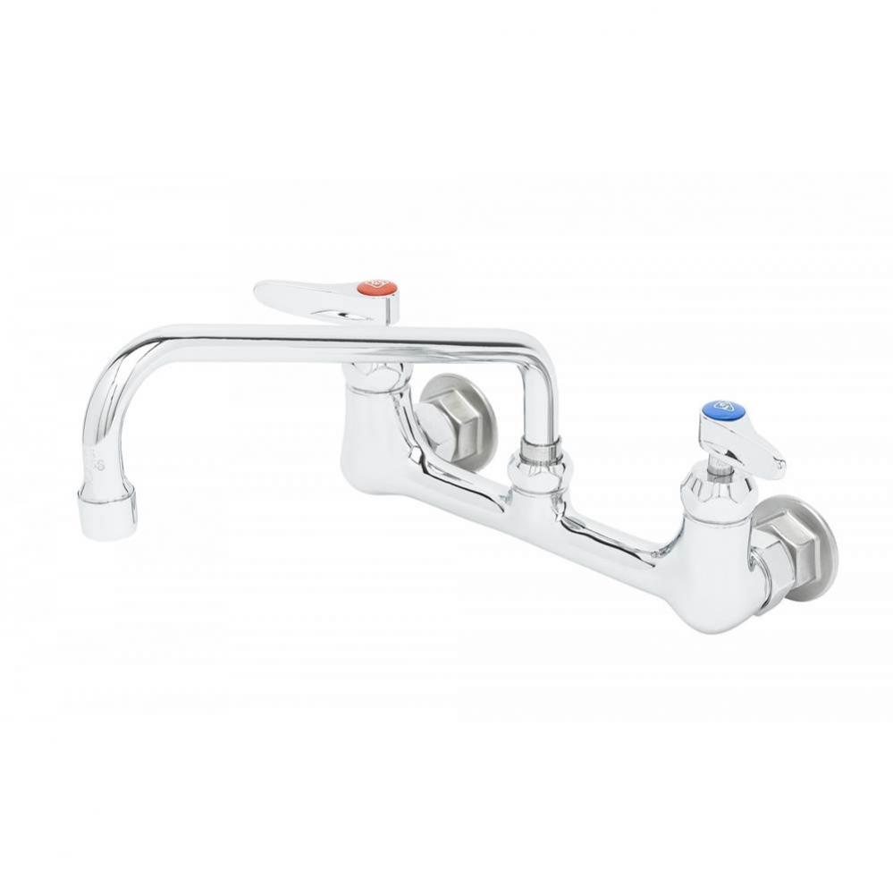 8''c/c Wall Mount Faucet,1/2''NPT Female Inlets,Ceramic Cartridges,10'&ap