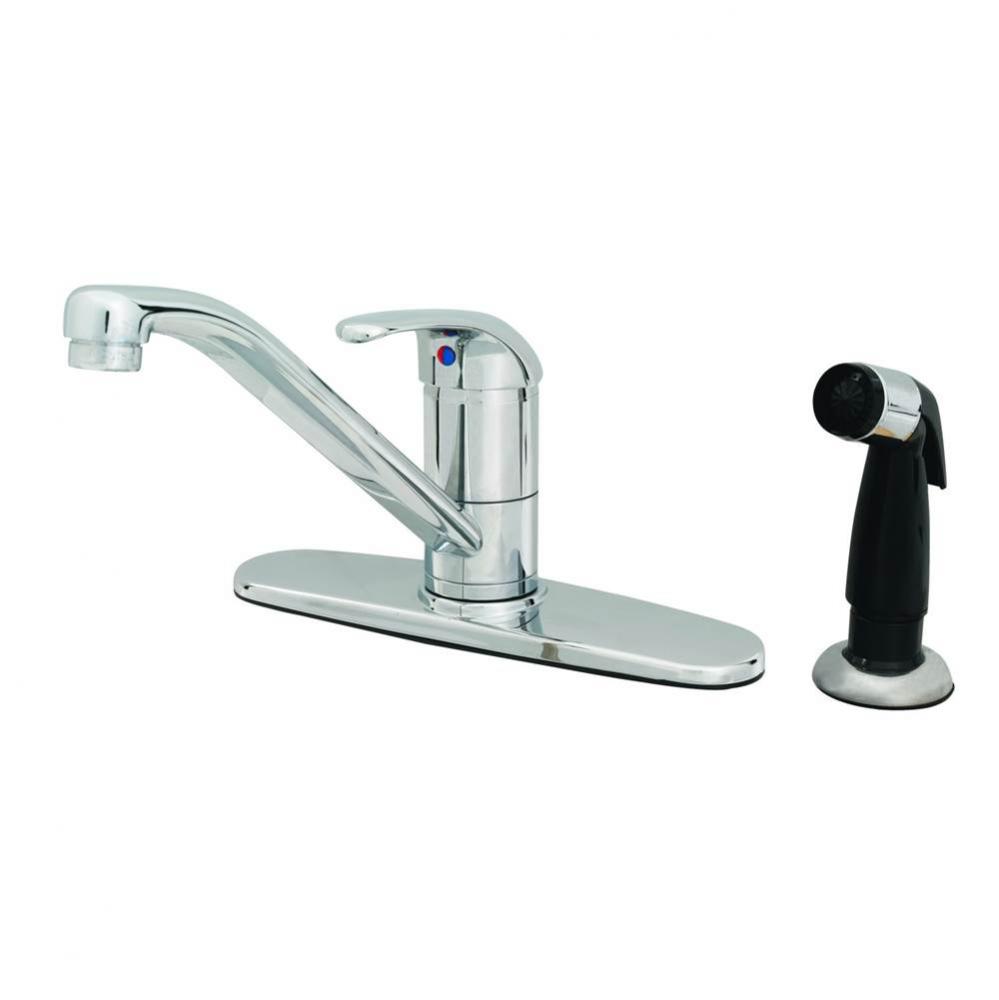 Single Lever, Sidespray, 6'' Handle, 9'' Spout, Swivel Base, Flex Supplies, 10