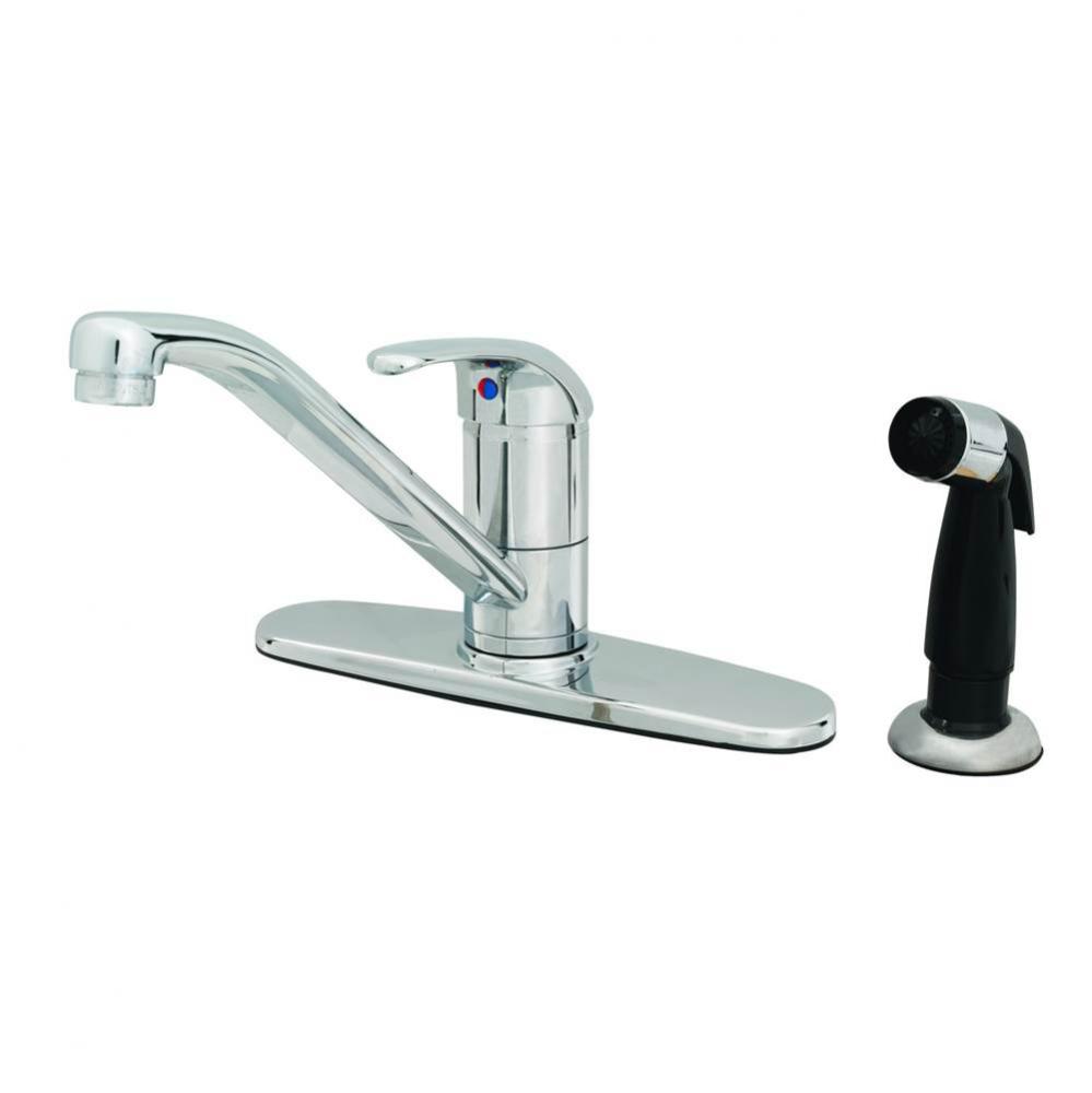 Single Lever Faucet, 48'' Sidespray, 9'' Spout, Swivel Base, Flex Supplies, 10