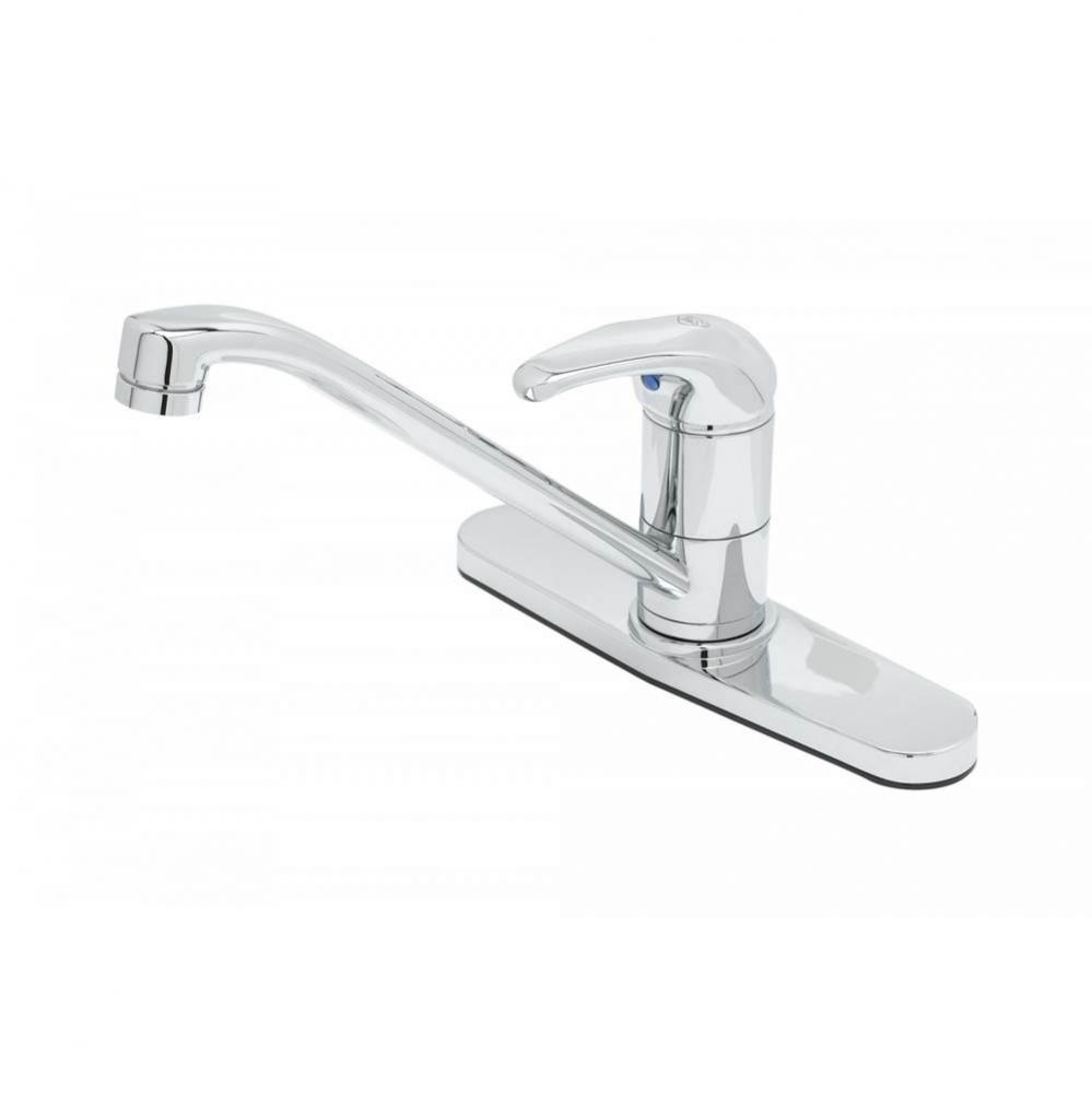 Single Lever Faucet, 9'' Spout, Swivel Base, 10'' Deckplate, VR 1.5 GPM Lamina