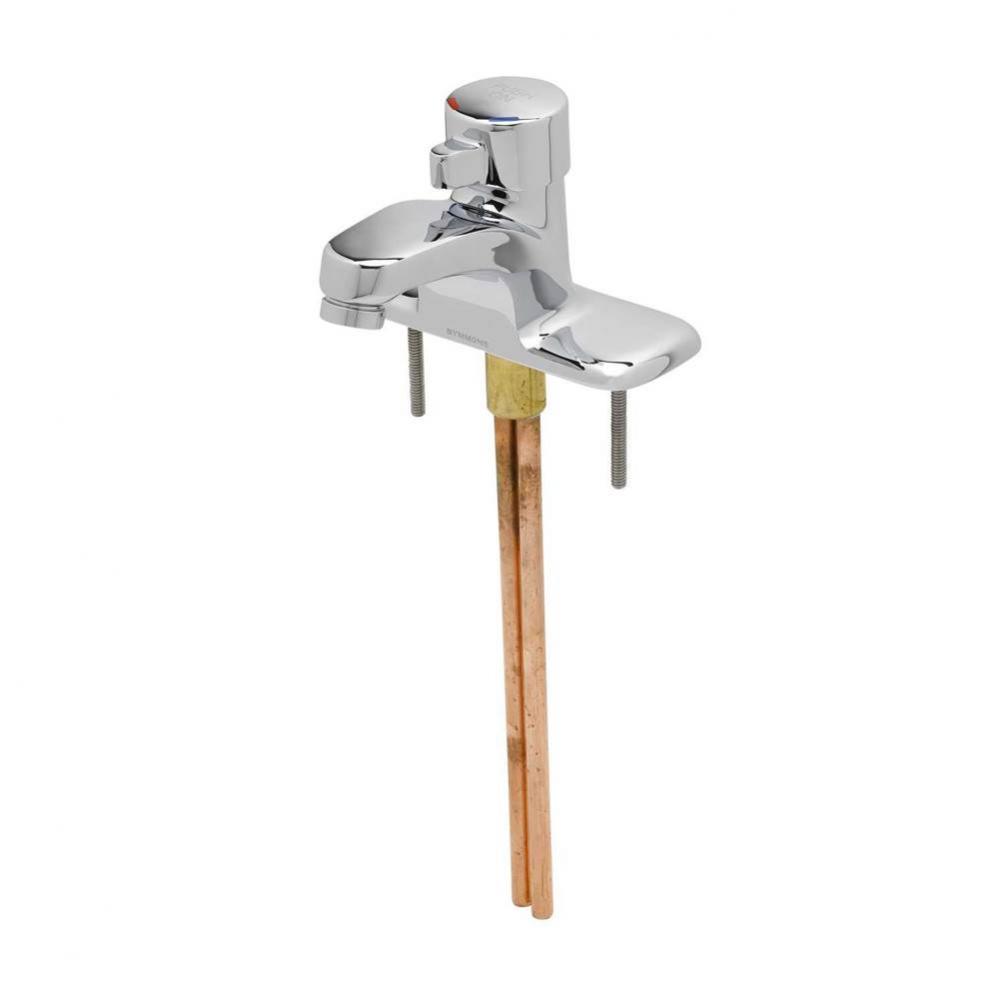 Lavatory Faucet, Metering, 4'' Centerset w/ Inlet Check-Screen Assemblies (No Modificati