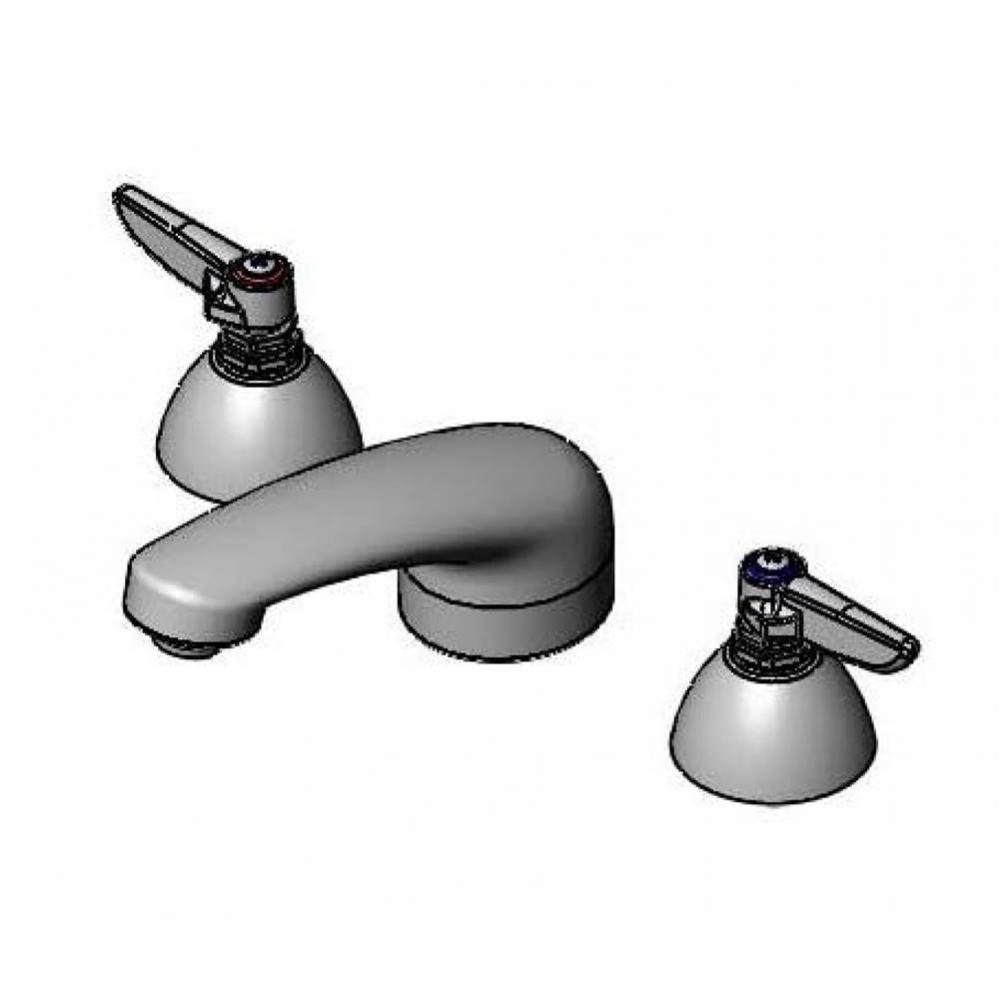 Concealed Widespread Faucet, 8'' Centers, 5'' Cast Spout, 1.2 GPM Aerator, Lev