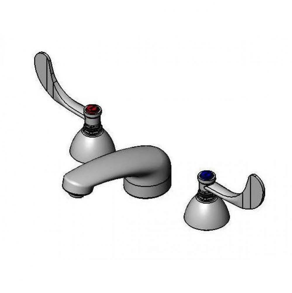 Widespread Faucet, Flex Lines, 5'' Cast Spout, Wrist-Action Handles IDENTICAL TO B-2485