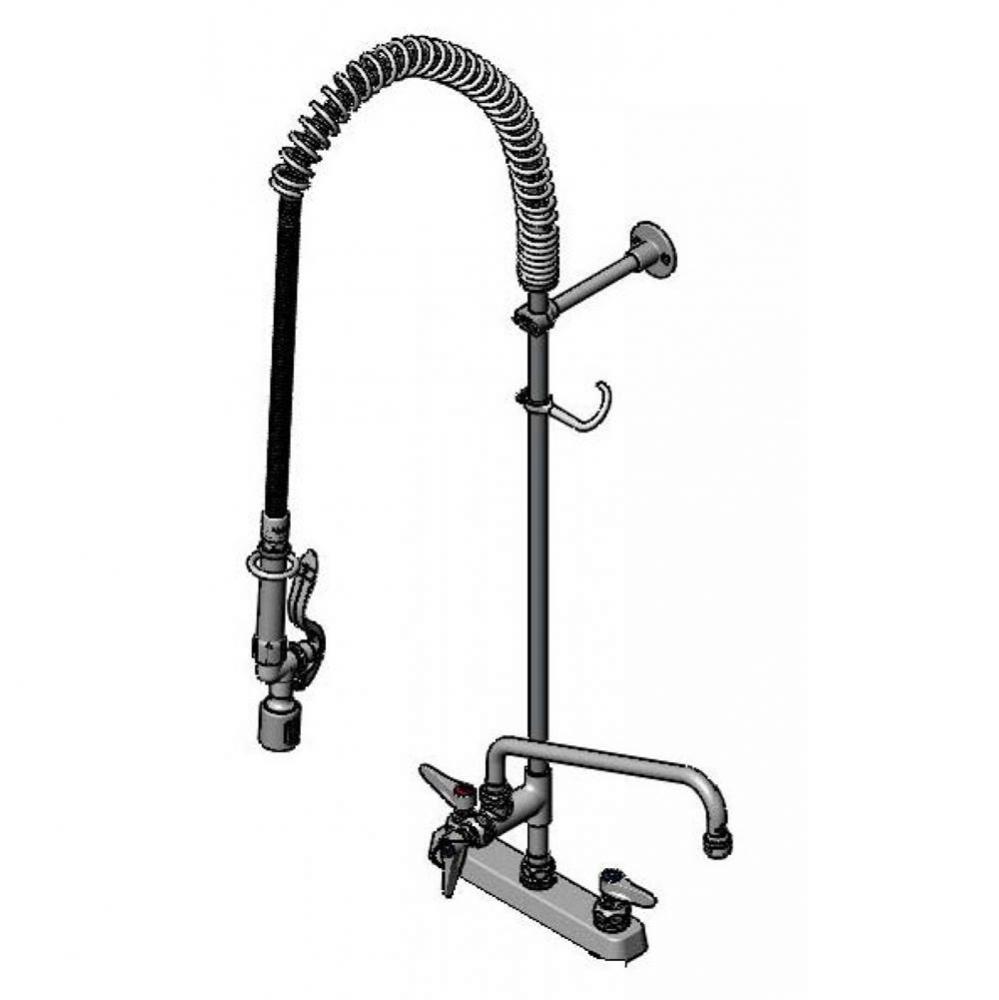 8'' Deck Mount Workboard Pre-Rinse unit W/Eterna, B-0107-J, 12'' Add-On Faucet