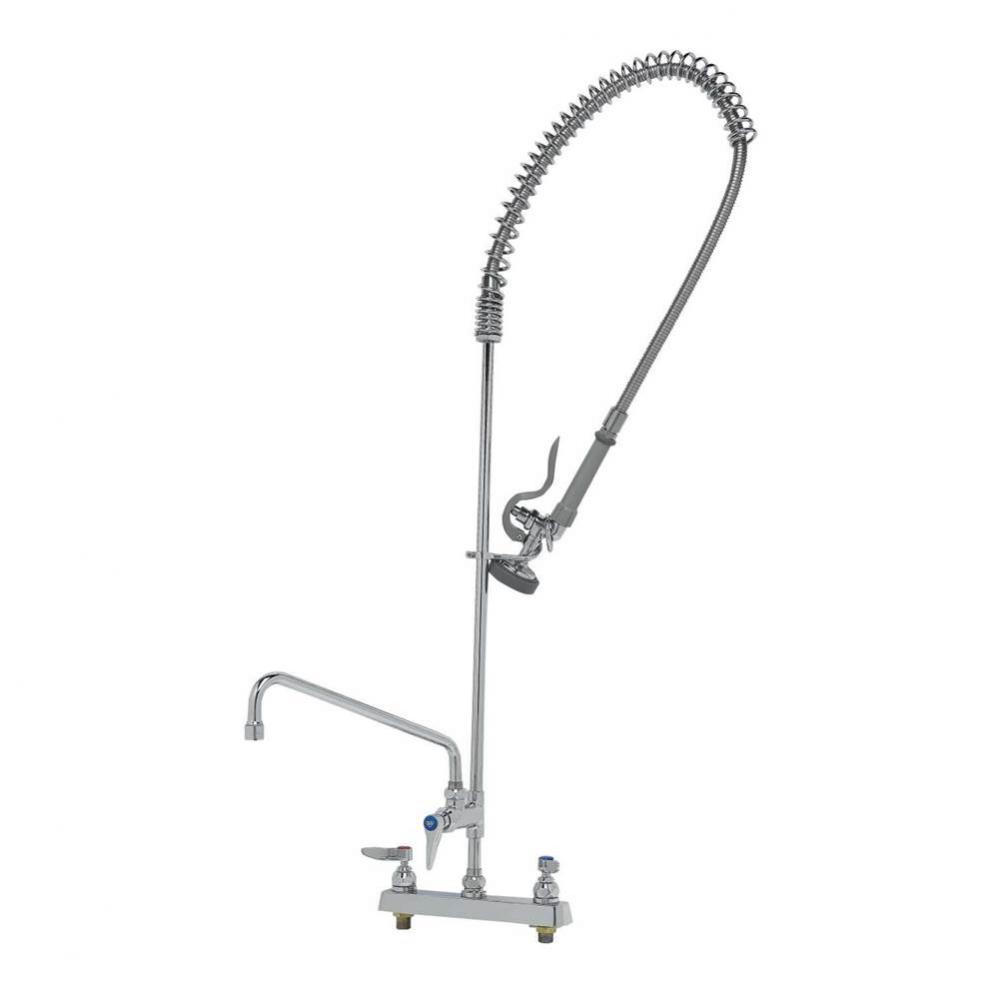 8'' Deck Mount Workboard Pre-Rinse unit W/Eterna, B-0107, 12'' Add-On Faucet &