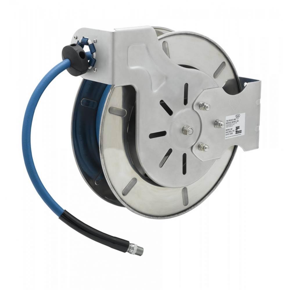 Hose Reel, Open, Stainless Steel, 1/2'' x 35' Hose