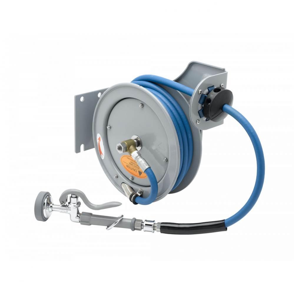 Hose Reel, Open, Epoxy Coated, 3/8''x15', B-0107 Spray Valve