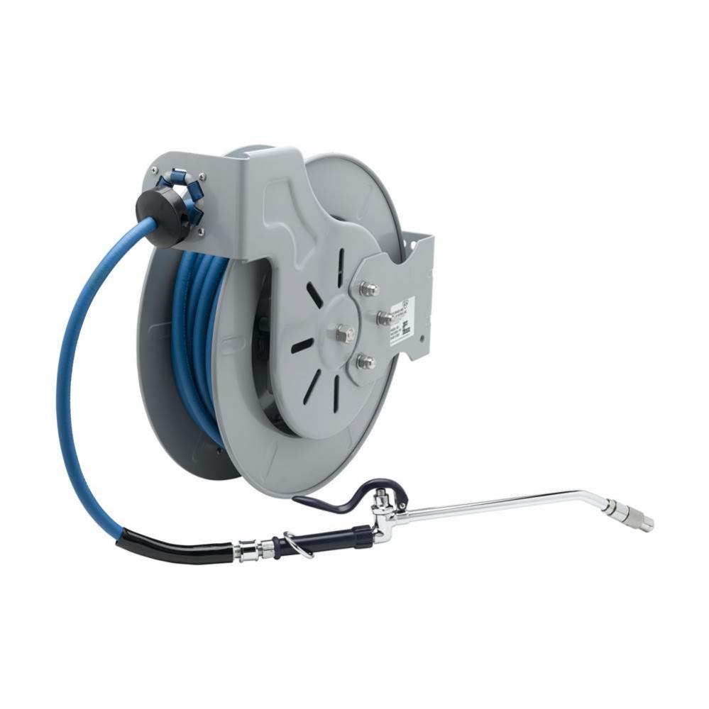 Hose Reel, Open, Epoxy Coated, 3/8''x15', EB-2322 Spray Wand