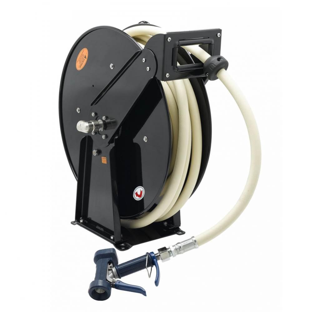 Hose Reel, Open, Epoxy Coated Steel, 3/4'' x 50' Hose, 7/16'' Front Trigg