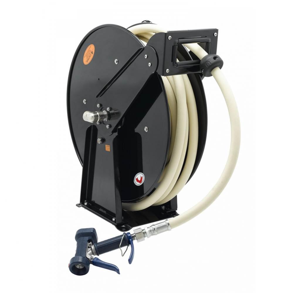 Hose Reel, Open, Epoxy Coated Steel, 3/4'' x 50' Hose, 9/16'' Front Trigg