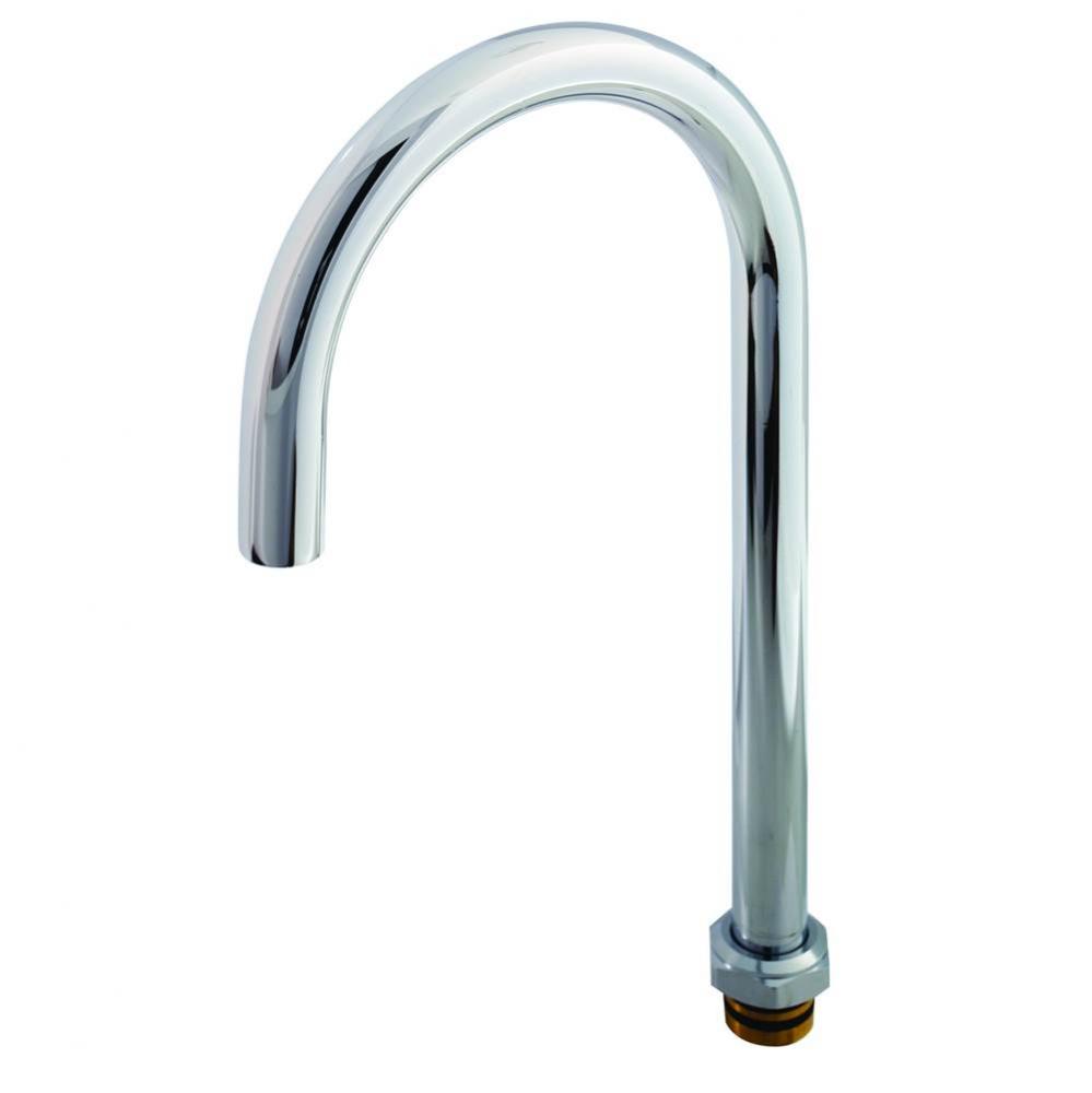 Big-Flo Swivel Gooseneck, Plain Tip, 8'' Clearance