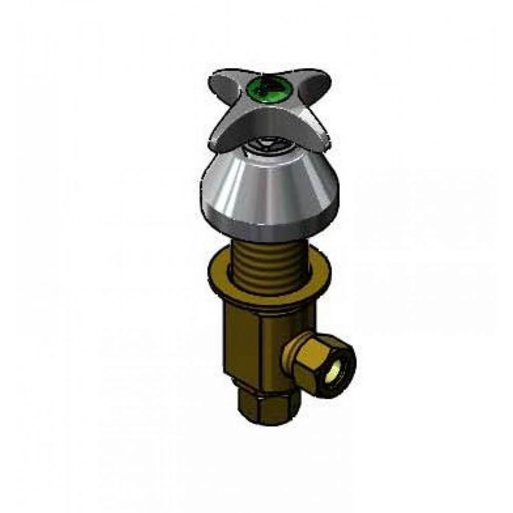 Concealed Valve: 1/2''NPT Side Outlet, 4-Arm Handle