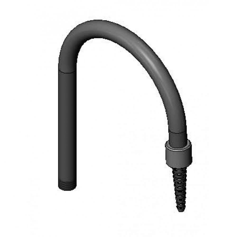 Rigid PVC Gooseneck w/ Serrated Tip (Pure Water Applications)