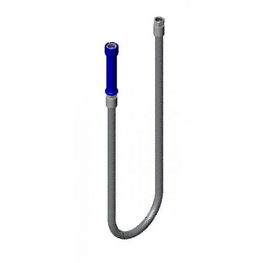 120cm (1200mm) Pre-Rinse Hose Assembly, European Blue Handle 47-1/4'' Overall Length