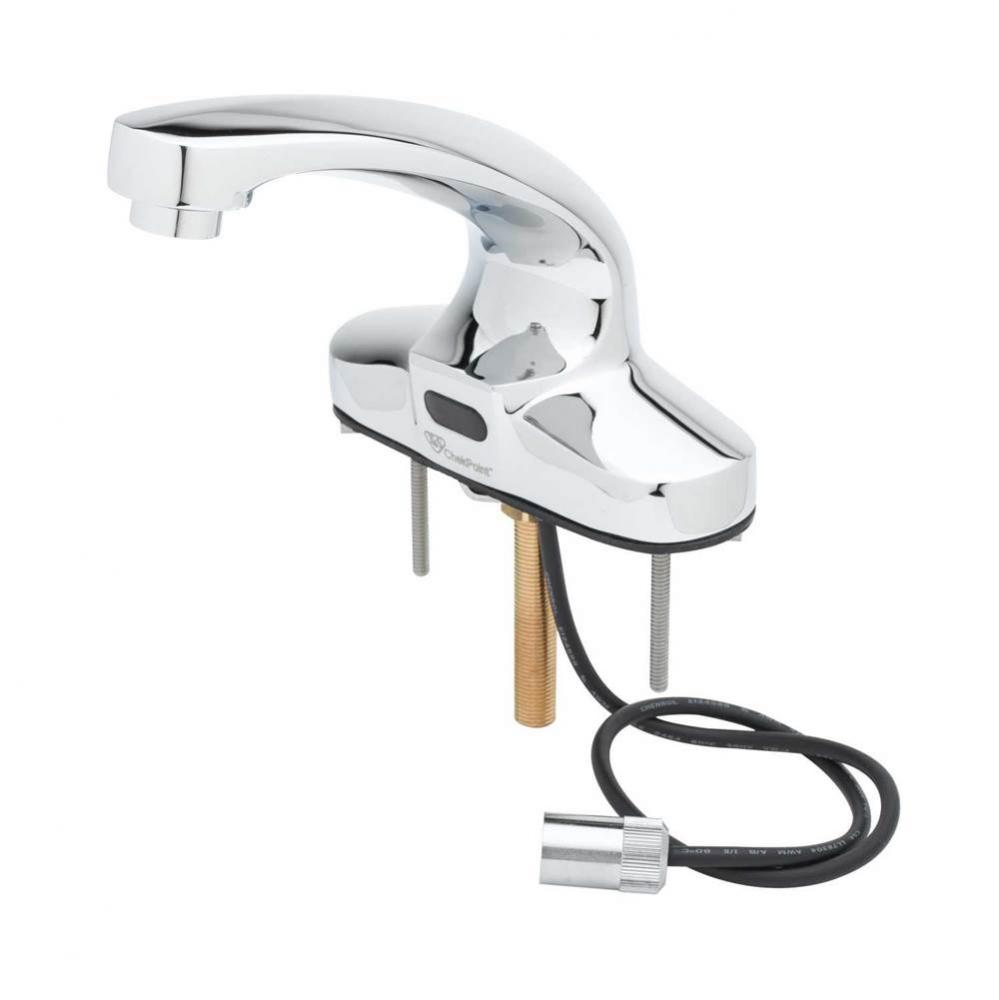 ChekPoint Electronic Faucet, 4'' Centerset Cast Spout (Less Mixing Valve)