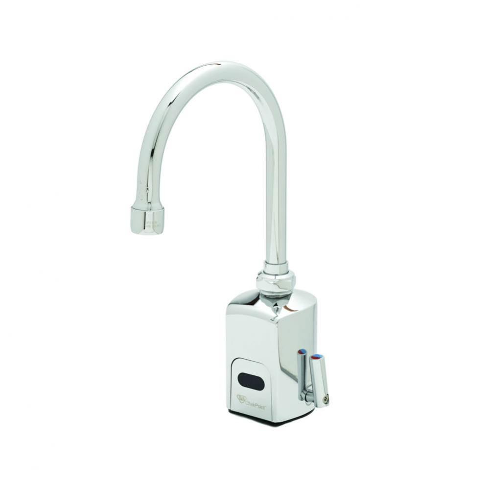 ChekPoint Above-Deck Electronic Faucet, Single Hole Deck Mount, Swivel Gooseneck, 2.2 GPM / 8.3 LP