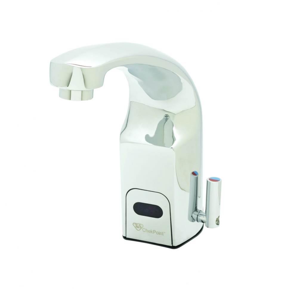 ChekPoint Above Deck Electronic Faucet, Single Hole Dk Mt., Cast Spout w/ 0.5 GPM / 1.9 LPM VR Spr