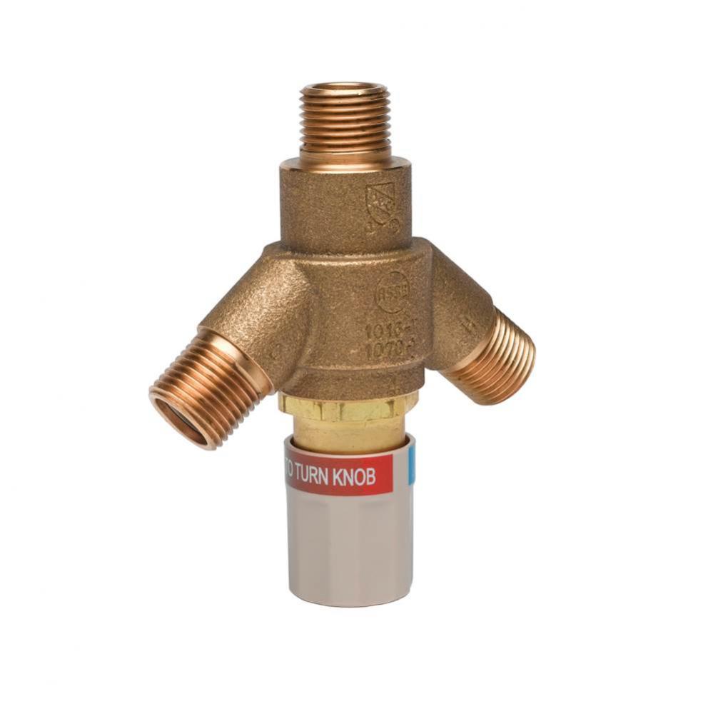 Thermostatic Mixing Valve w/ 1/2'' NPSM Male Threads
