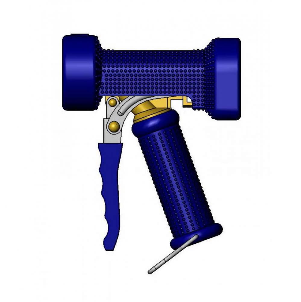 Front Trigger Water Gun, Brass Body, 1/2'' NPT Inlet, 9mm Orifice